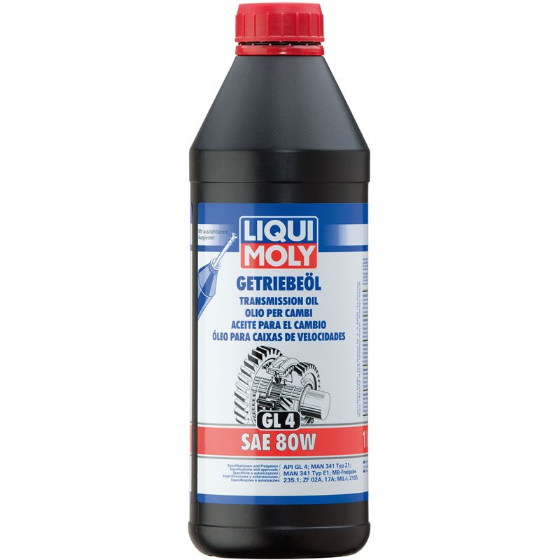 ÓLEO CAIXA VELOCIDADES (GL4) SAE 80W LIQUI MOLY 1L