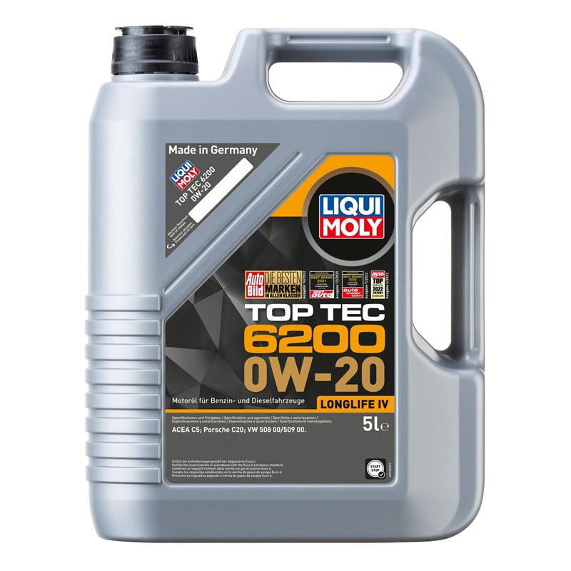 OLEO MOTOR TOP TEC 6200 0W-20 LIQUI MOLY 5L