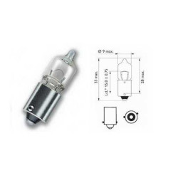 H6W Long Life 12V 6W BAX9s