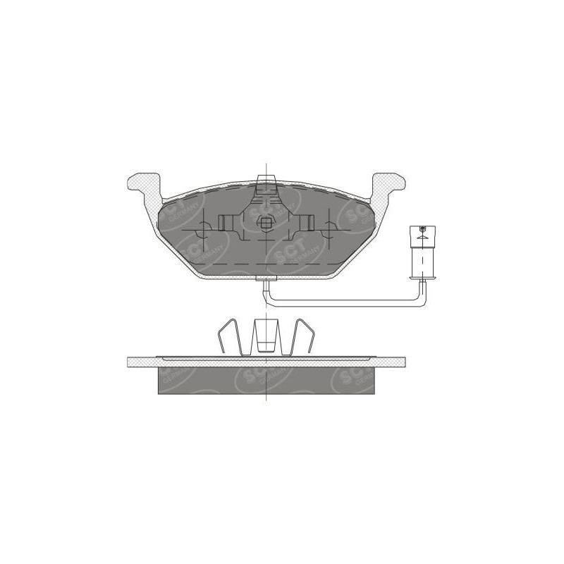 Jogo de pastilhas para travão de disco