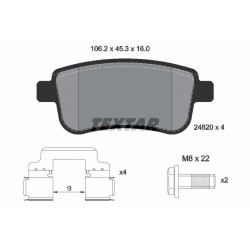 Jogo de pastilhas para travão de disco