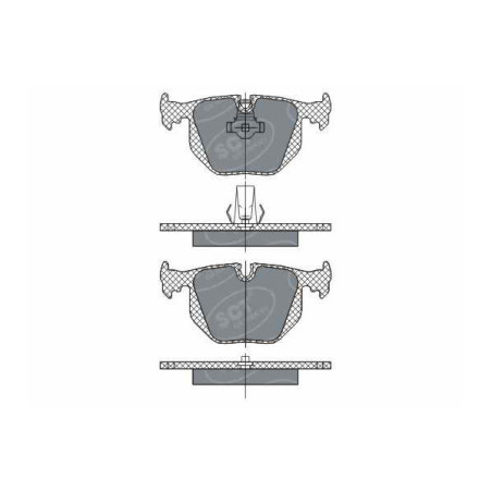 Jogo de pastilhas para travão de disco