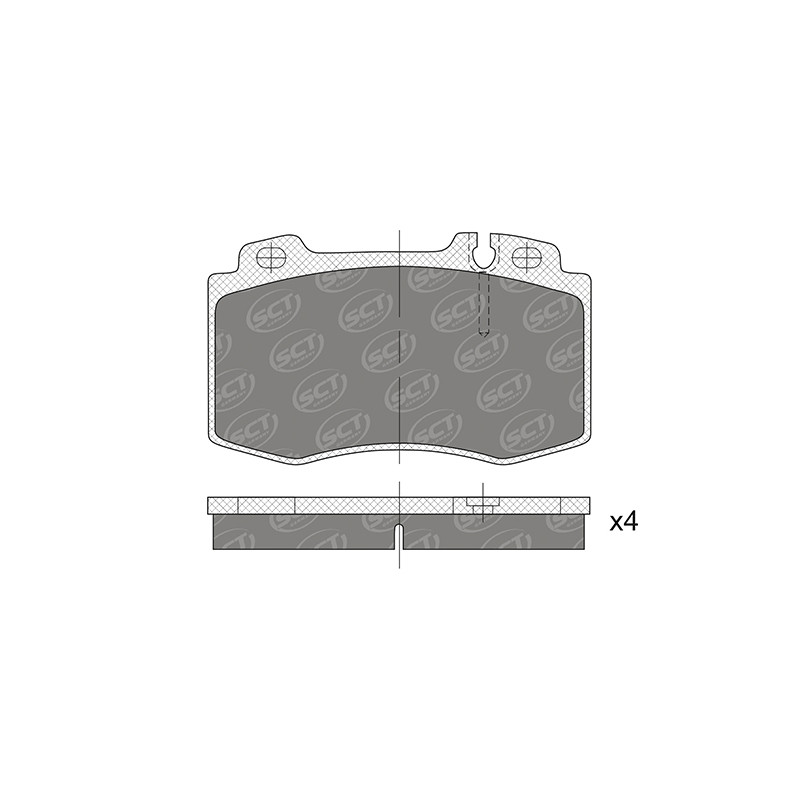 Jogo de pastilhas para travão de disco
