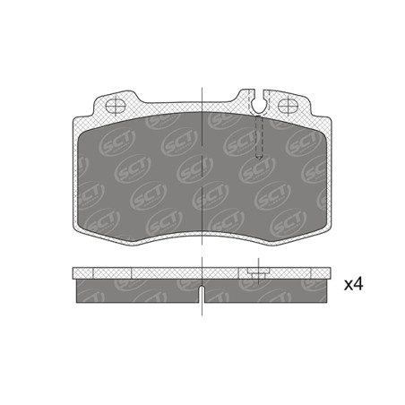 Jogo de pastilhas para travão de disco