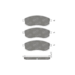 Jogo de pastilhas para travão de disco