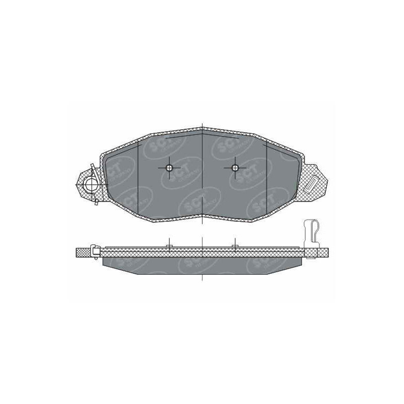 Jogo de pastilhas para travão de disco