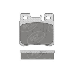 Jogo de pastilhas para travão de disco