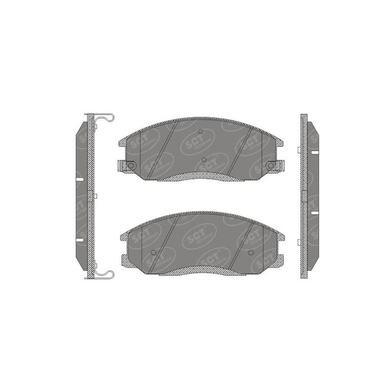 Jogo de pastilhas para travão de disco