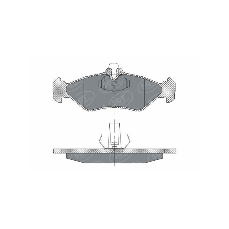 Jogo de pastilhas para travão de disco