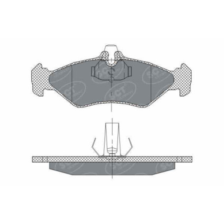 Jogo de pastilhas para travão de disco