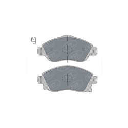 Jogo de pastilhas para travão de disco