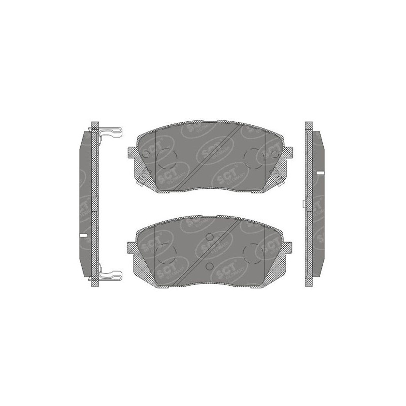 Jogo de pastilhas para travão de disco