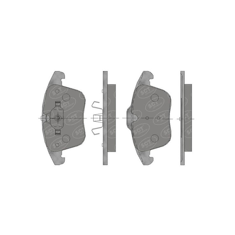 Jogo de pastilhas para travão de disco