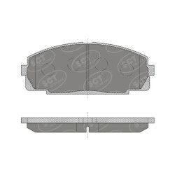 Jogo de pastilhas para travão de disco