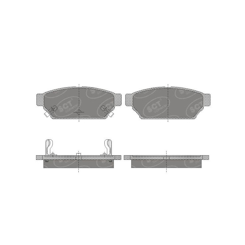 Jogo de pastilhas para travão de disco