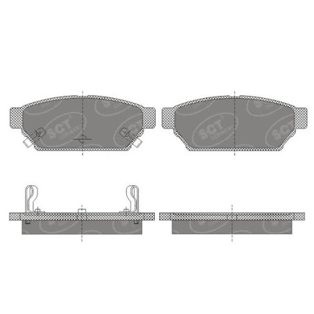 Jogo de pastilhas para travão de disco