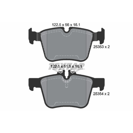 Jogo de pastilhas para travão de disco