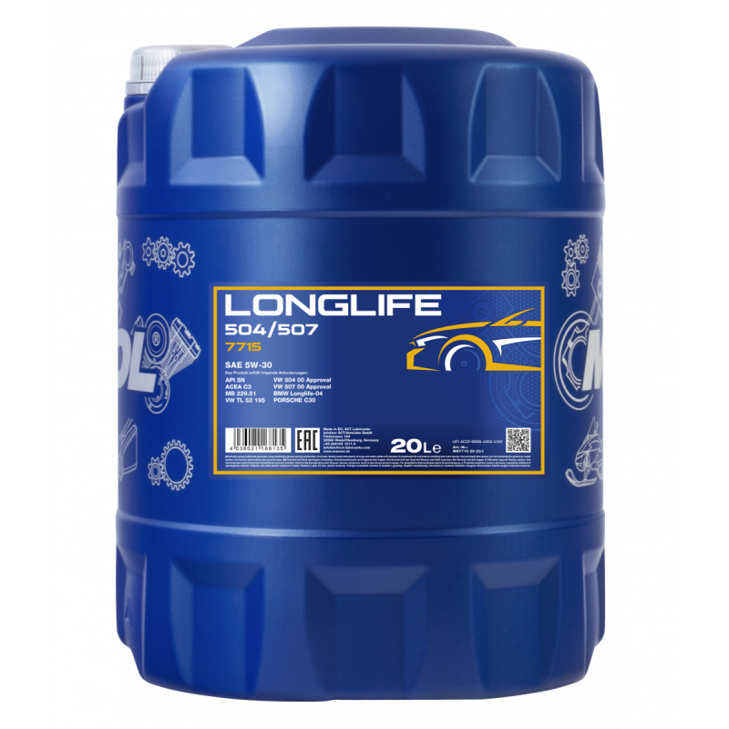 MANNOL 7715 LONGLIFE VW AUDI SKODA 504/507 20L