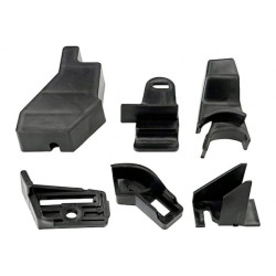 NISSAN QASHQAI 2013.11-* KIT REPARAÇÃO FAROL ESQUERDO (6PCS - SUPORTES)