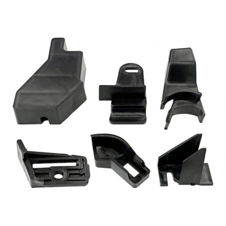 NISSAN QASHQAI 2013.11-* KIT REPARAÇÃO FAROL ESQUERDO (6PCS - SUPORTES)