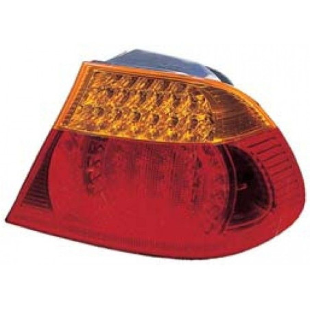 BMW E46 03-* FAROLIM TRÁS DIREITO (CANTO AMARELO/VERMELHO 2 PORTAS)