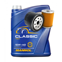 PACK ÓLEO DE MOTOR 10W40 5L + FILTRO ÓLEO