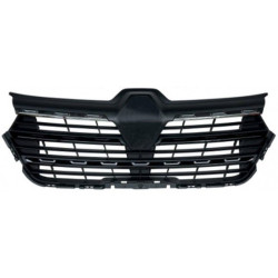 RENAULT TRAFIC 2021.08-* GRELHA FRENTE COM 2 FRISOS CROMADOS + 3 FRISOS PRETO