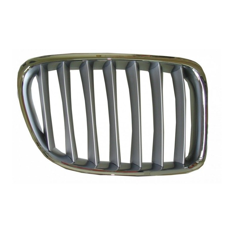 BMW X1 09-* GRELHA DIREITA (CROMADO/CINZA)