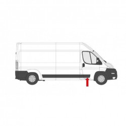 FIAT DUCATO/JUMPER/BOXER 2014.04-* FRISO PORTA FRENTE DIREITO PRETO