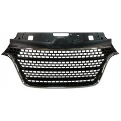 RENAULT MASTER IV 2019.08-* GRELHA FRENTE PRETA COM 2 FRISO CROMADO (SUPERIOR/INFERIOR)