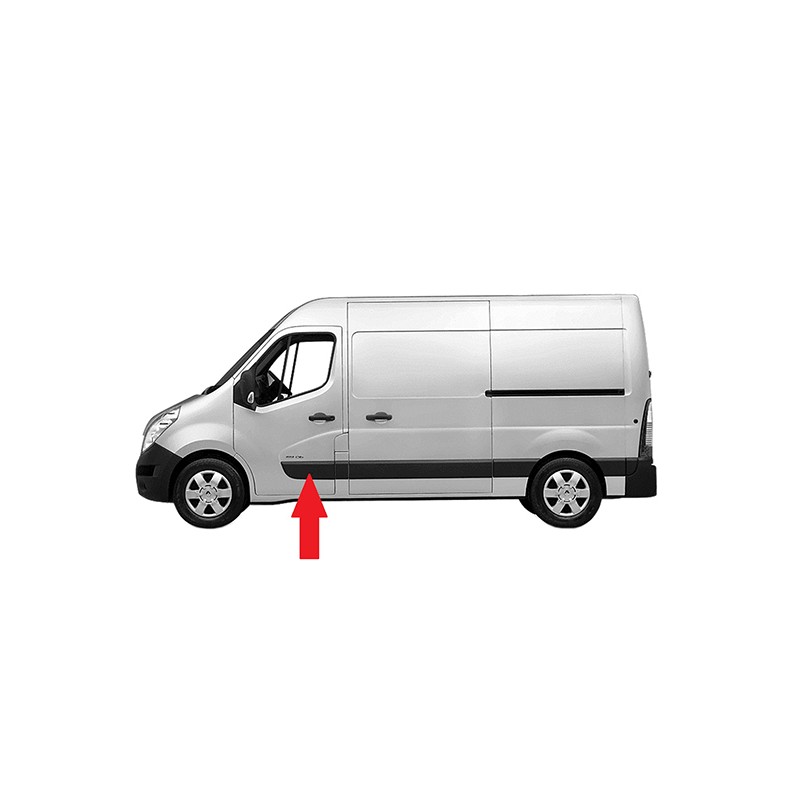 RENAULT MASTER III/MOVANO/NV400 2010.02-* FRISO PORTA FRENTE ESQUERDO