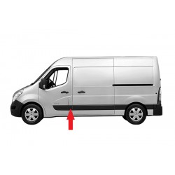 RENAULT MASTER III/MOVANO/NV400 2010.02-* FRISO LATERAL ESQUERDO SEM FURO PISCA