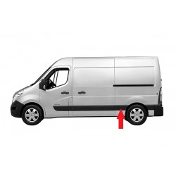 RENAULT MASTER III/MOV 2010.02-* FRISO PAINEL LATERAL ESQUERDO MEIO/TRÁS COM FURO PISCA (MEDIA)