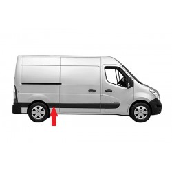 RENAULT MASTER III/MOVANO 2010.02-* FRISO PAINEL LATERAL DIREITO MEIO/TRÁS (MÉDIO)