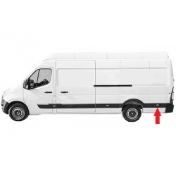 RENAULT MASTER III/MOV 2010.02-* FRISO PAINEL LATERAL ESQUERDO TRÁS COM FURO PISCA (MEDIA/LONGA)