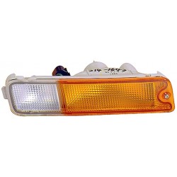 MITSUBISHI L200 96-* FAROLIM AVENTAL FRENTE DIREITO (BRANCO/AMARELO)