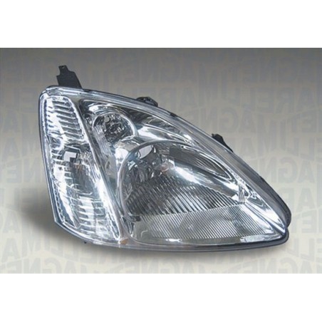 HONDA CIVIC 3/5 PORTAS 01-04* FAROL DIREITO ELÉCTRICO ARO CROMADO M/MARELLI (H4)