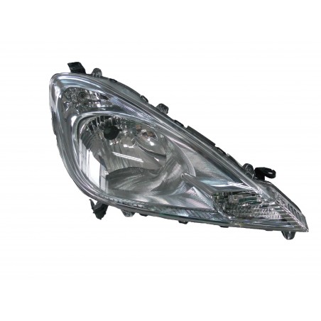 HONDA JAZZ 2011.02-* FAROL DIREITO MANUAL/ELÉCTRICO ARO CROMADO (H4)