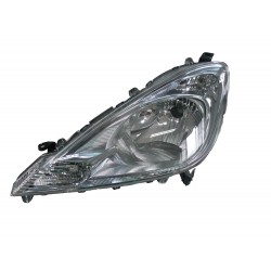 HONDA JAZZ 2011.02-* FAROL ESQUERDO MANUAL/ELÉCTRICO ARO CROMADO (H4)