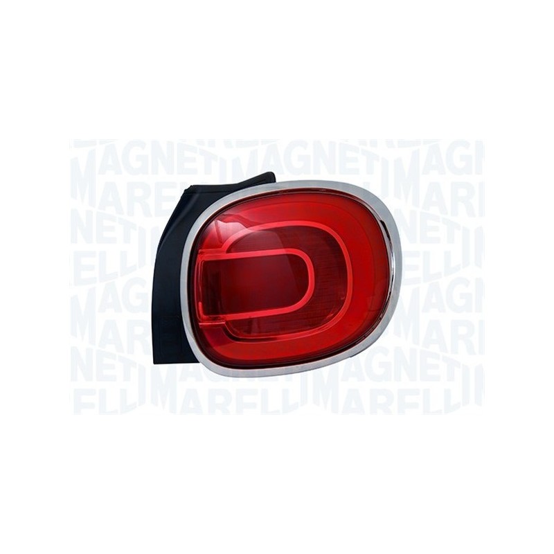 FIAT 500L 5 PORTAS 12-* FAROLIM TRÁS DIREITO COM ARO CROMADO LED M/MARELLI