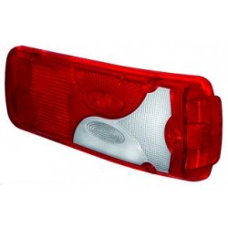 MERCEDES SPRINTER/CRAFTER/MAN TGE 06-* VIDRO FAROLIM TRÁS DIREITO VERMELHO/BRANCO (CAIXA ABERTA)