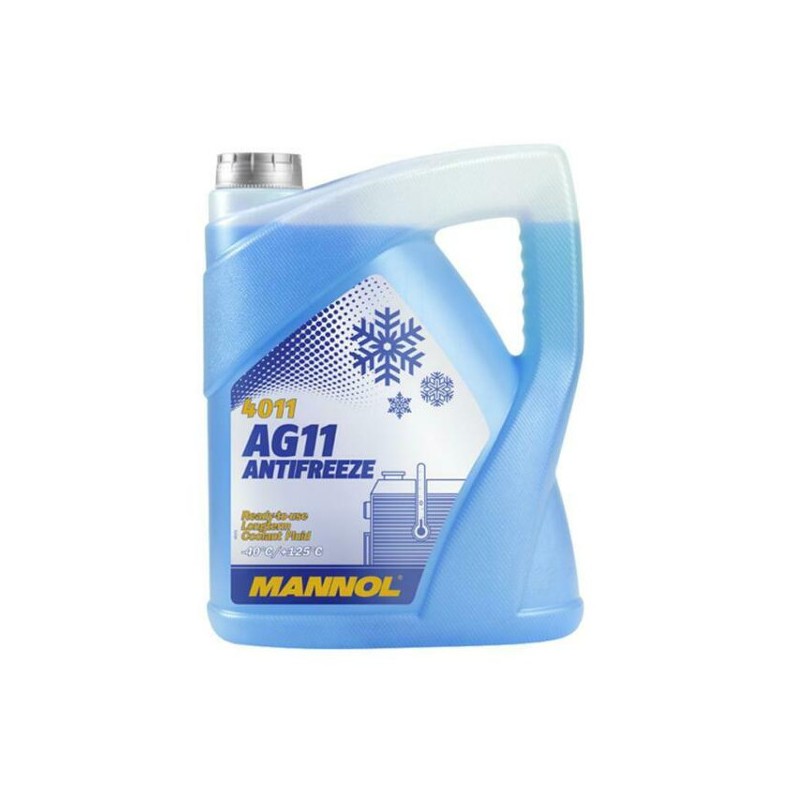 MANNOL MN4011-5 – Anticongelante AG11 Longterm 5 L | Proteção até –40 °C
