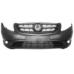 MERCEDES VITO 15-* PARA-CHOQUES FRENTE CINZA COM GRELHA COM 4 FUROS SENSORES