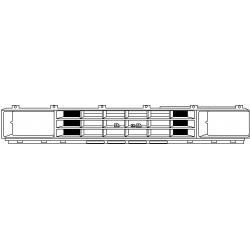 TOYOTA HILUX LN55/56 87-* GRELHA (CINZA)
